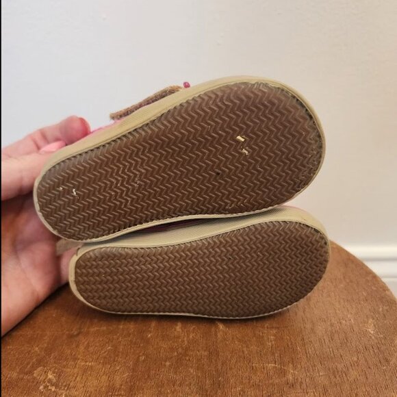 Sperry Top-siders Infant Toddler Pink Cheetah Boat Crib Shoes Size 3 - Picture 6 of 6